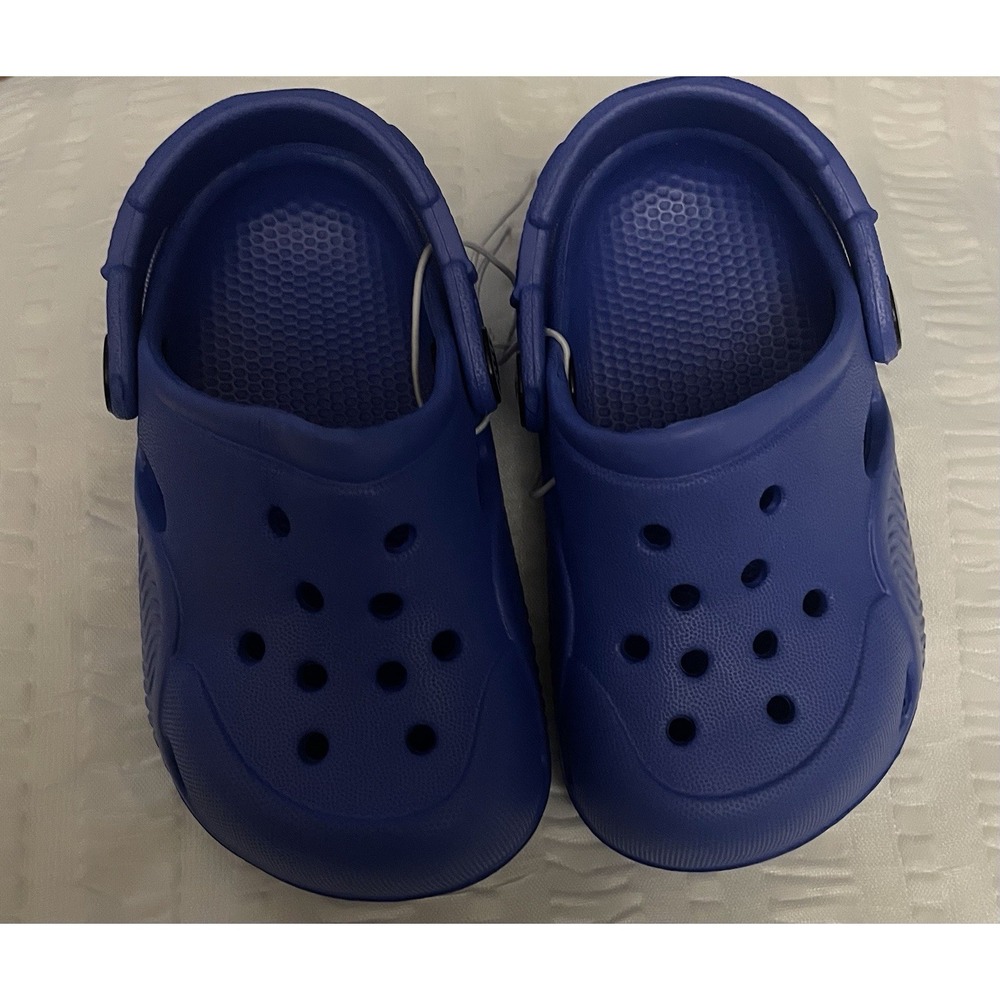 Casual Kids Toddler Unisex Slip On Beach Clog Sandal Royal Blue Size 5 New